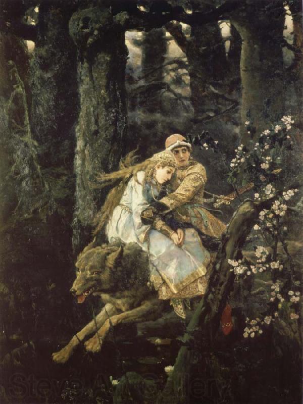 Viktor Vasnetsov Ivan the Tsarevich Riding the Grey Wolf France oil painting art